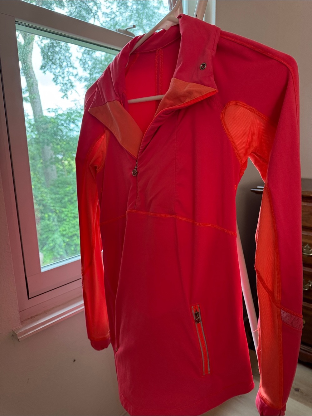 lululemon athletica Bright Coral-Pink Hooded Utility Jacket